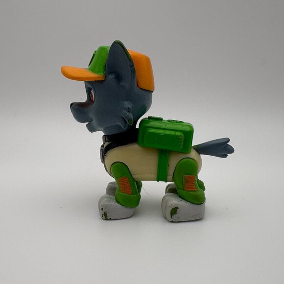 Paw Patrol Rescue Pup Rocky Recycle Posable Action Figure Dog (SKU: 375TO) - Picture 3 of 8